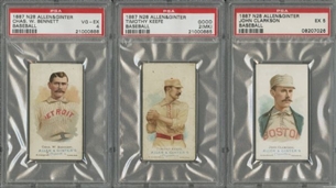 1887 N28 Allen & Ginter "The Worlds Champions" 1st Series Baseball Players Graded Near Set (9/10)